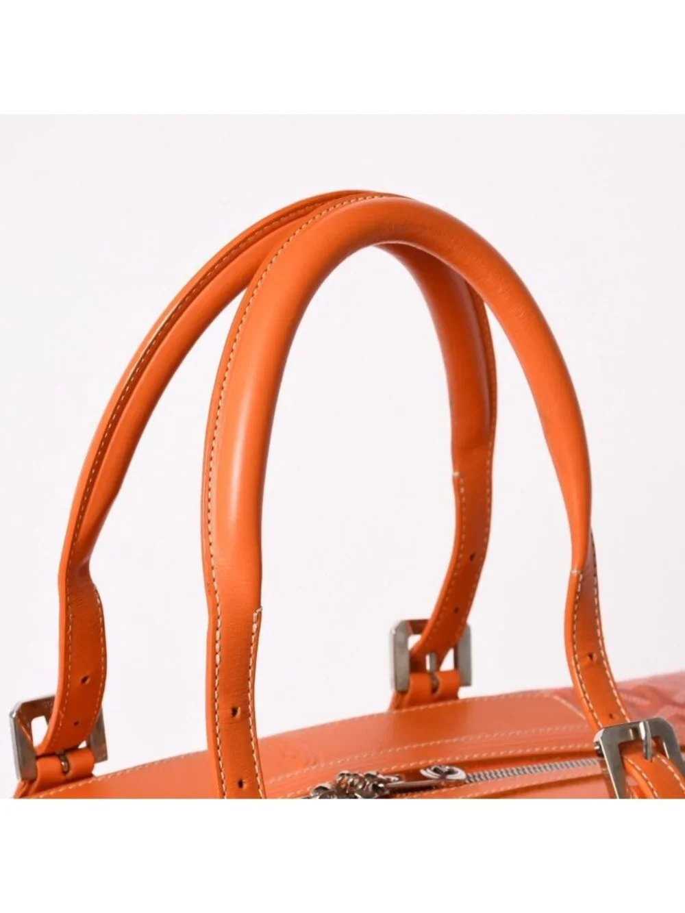 Goyard Boston Bag Back Boeing 45 Orange All Over Print